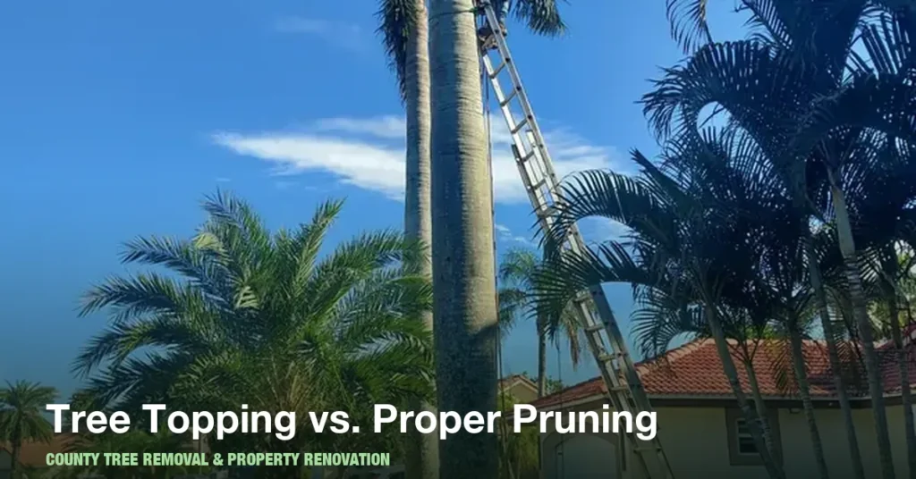 Tree Topping vs. Proper Pruning in Boynton Beach: Why Cutting the Top Can Backfire